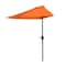 Pure Garden 9ft Half Umbrella, Terracotta 50-LG1054 - alternate 3